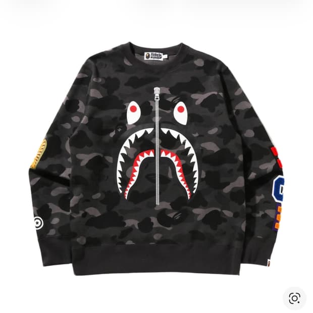 베이프 카모 샤크 맨투맨