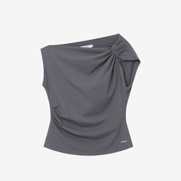 Miseki Seoul Slanted sleeveless top 