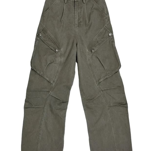 카키 카고팬츠