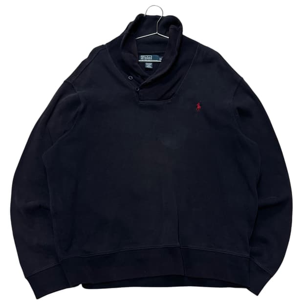 폴로 랄프로렌 숄카라 맨투맨 네이비 