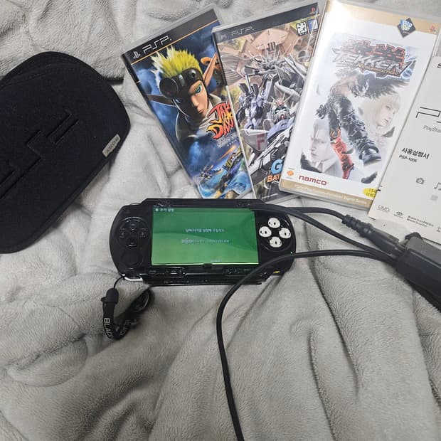 PSP 1005 번들 게임 (철권/건담/잭앤덱스터) 세트