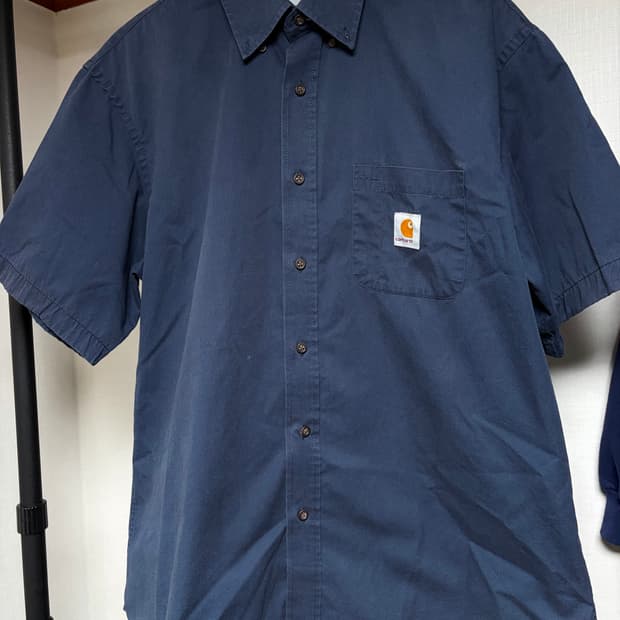 [XL] 빈티지 칼하트 반팔셔츠 네이비