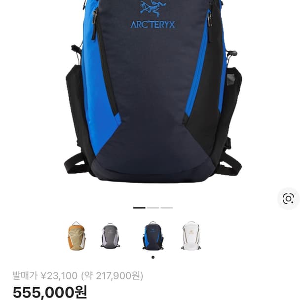 아크테릭스 x 빔즈 맨티스 26 백팩 보로 블루