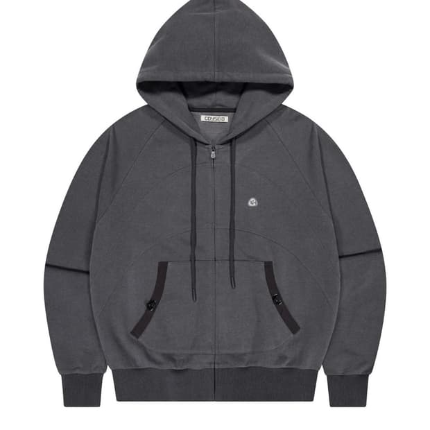 코이세이오 스트링 포켓 후드집업