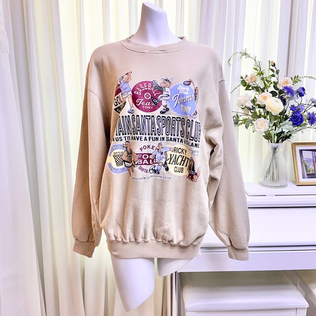 캡틴산타 프린팅 맨투맨 L