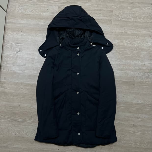 maje 마쥬 여성 프리미엄 비스코스 후드 패딩 [다크네이비] S/90