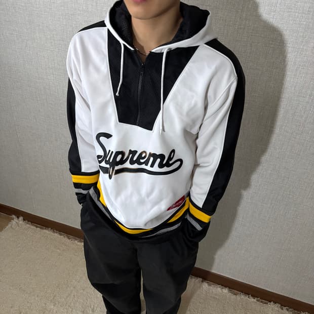 Supreme 슈프림 3m 리플렉티브 하키 후드 져지