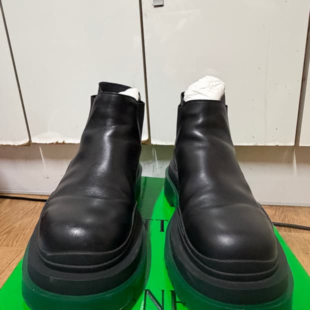 [40.5]보테가 베네타 타이어부츠 그린솔
