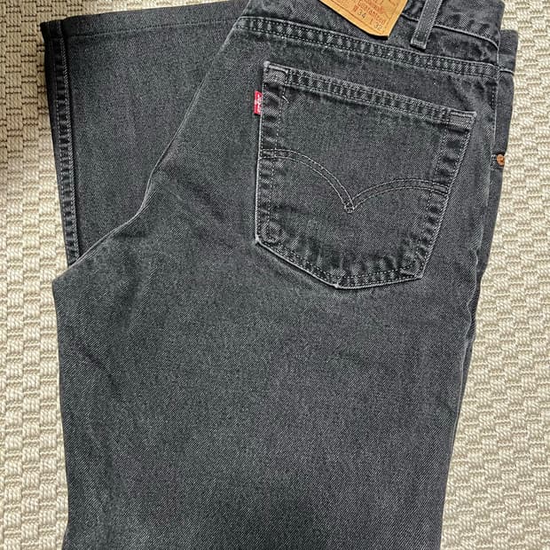빈티지 리바이스 505 블랙 데님