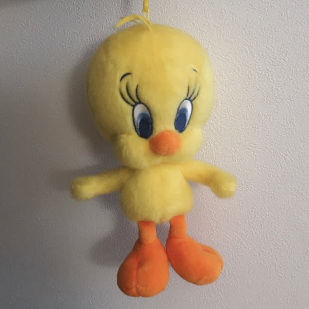 고전 트위티 인형 키링