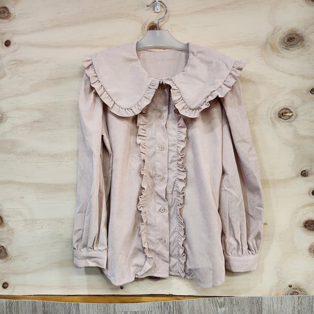 558) 프릴 카라 여성 블라우스