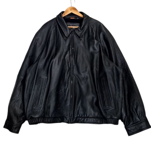 Vtg_통가죽 봄버 자켓