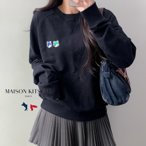 메종키츠네 더블폭스 헤드 맨투맨