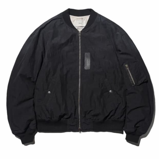 아워셀브스 빈티지 워시드 ma-1 블랙 3사이즈