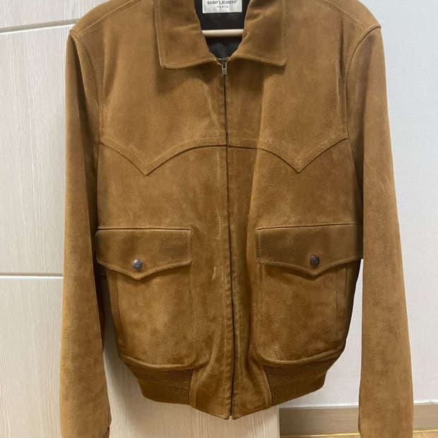 생로랑 14시즌 스웨이드 자켓