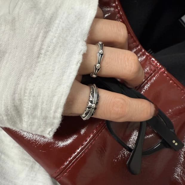 <남녀공용>실버925 오픈링 실버링 은반지 빈티지링