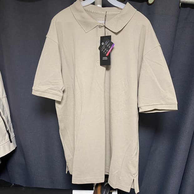 무신사 PK 카라티 그레이쉬베이지 XL