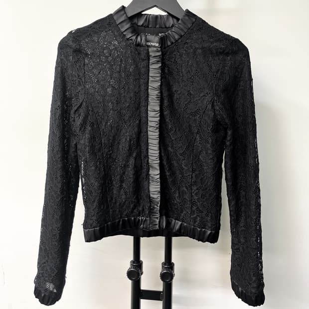 엠포리오 아르마니 09s/s 블랙 레이스 자켓