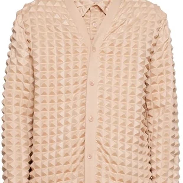 강혁 2.5 피라미드 엠보싱 가디건 L 