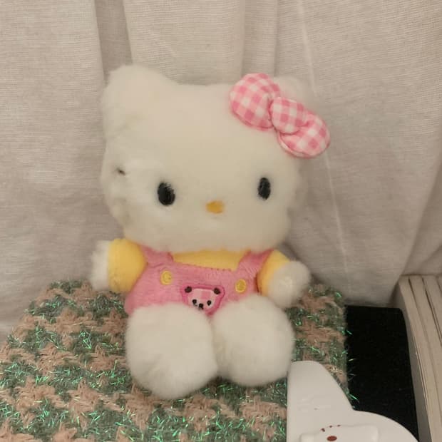 일본 정품 산리오 헬로 키티 언제까지나 마스코트 키링