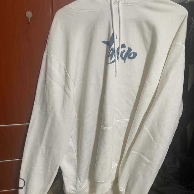 H&M x 리그오브레전드 콜라보 야스오 레귤러핏 후드티 화이트 xl