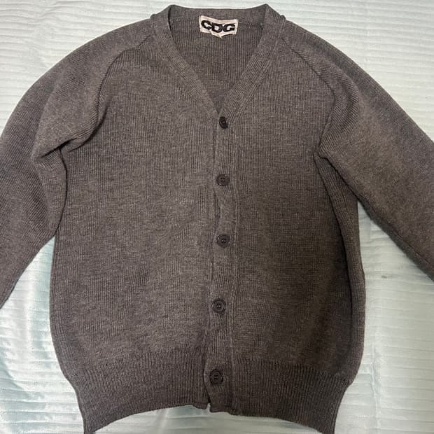 Cdg 꼼데가르송 스쿨가디건 L 그레이
