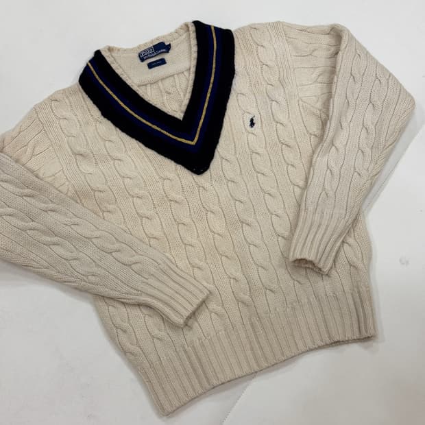 (L) 폴로 크리켓 헤비울 니트