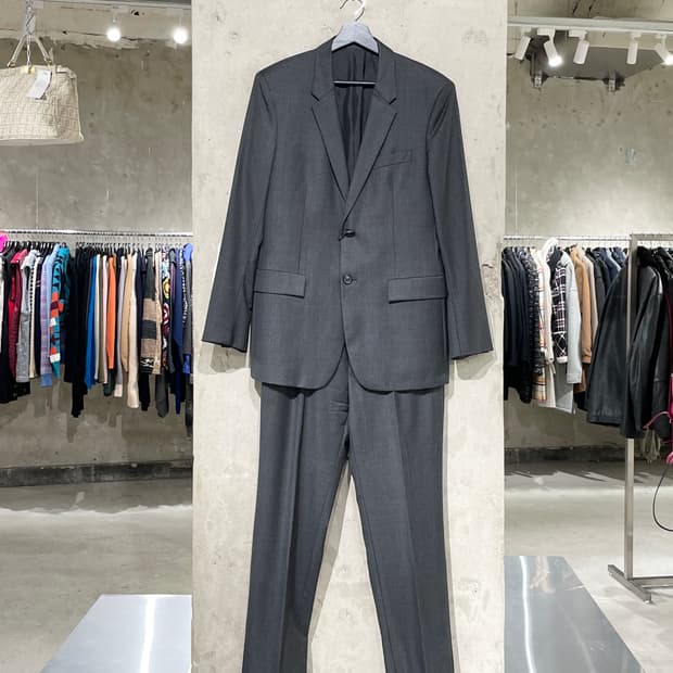 질샌더 차콜 테일러 메이드 클래식 슈트 셋업