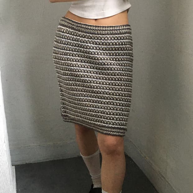 Chanel 샤넬 트위드 스커트 