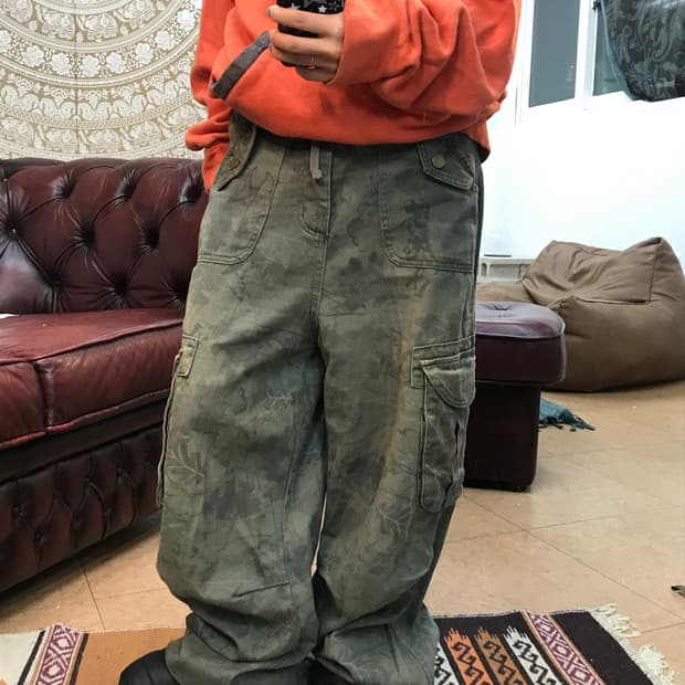 빈티지 카모 카고팬츠 