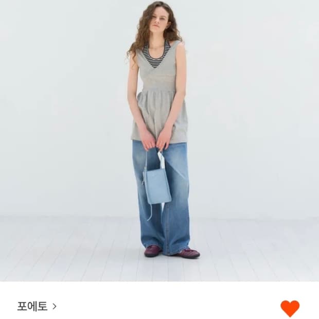포에토 Jacquard 면 드레스 새상품