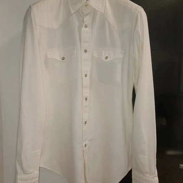 TOM FORD WHITE COTTON WESTERN SHIRTS