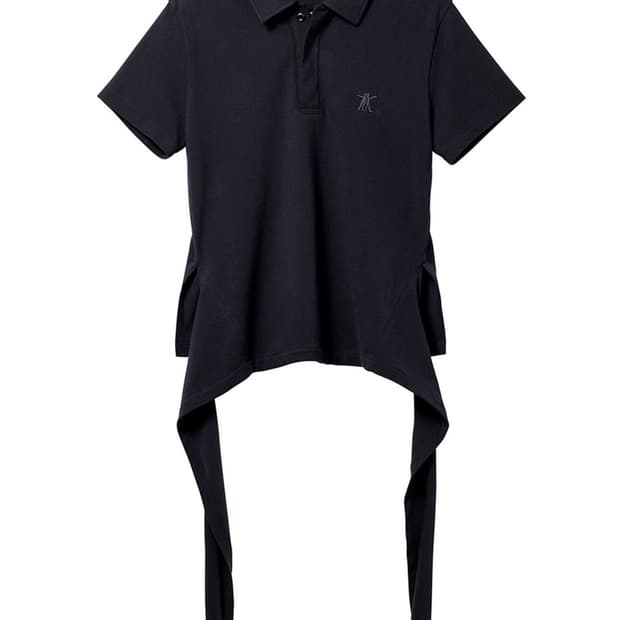 오픈와이와이 trim polo t-shirt charcoal 폴로티 차콜