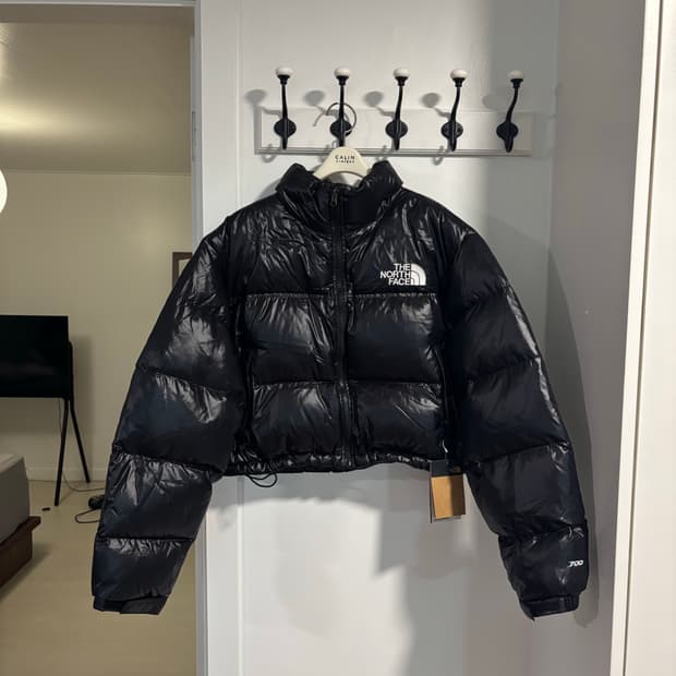 노스페이스 크롭 700눕시 블랙 L