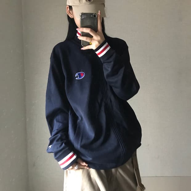 챔피온 네이비 오버핏 져지