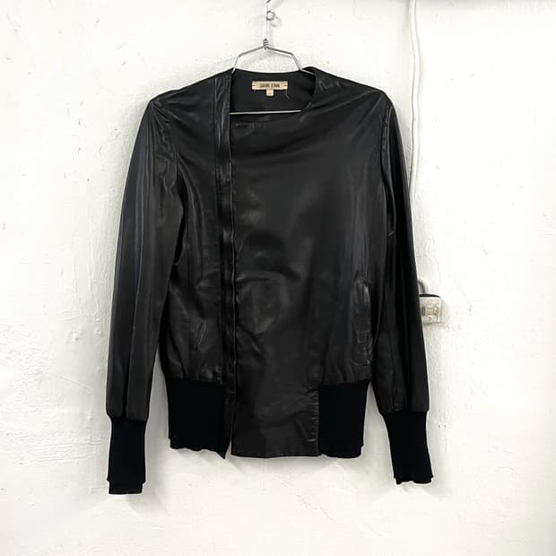 다미르도마 드레이핑 램스킨 레더 자켓