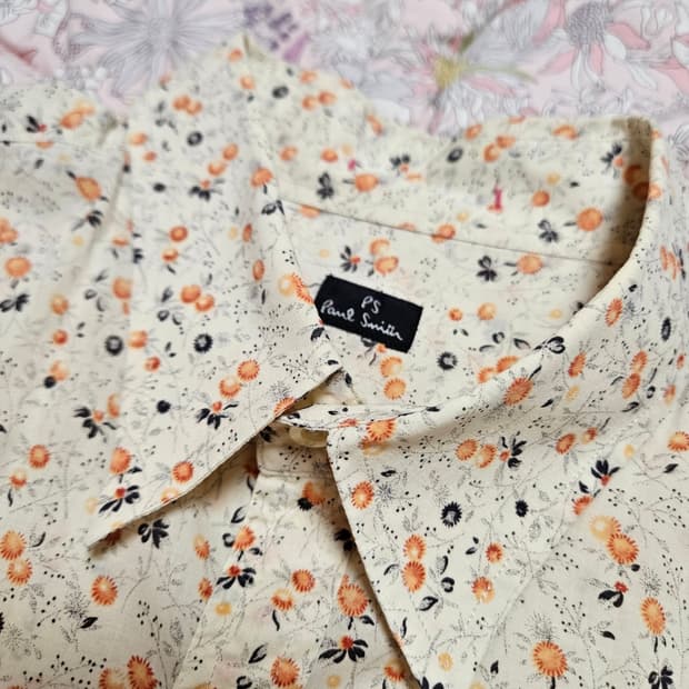 [명품] 폴 스미스. 빈티지 플라워 셔츠