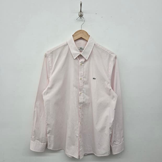 라코스테 핑크 스트라이프 셔츠 남방 남m