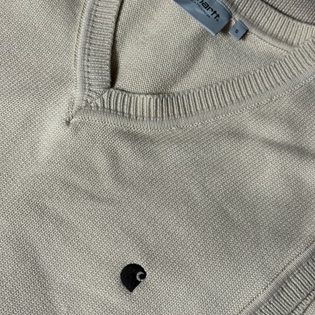 칼하트 윕 니트 베스트 아이보리s