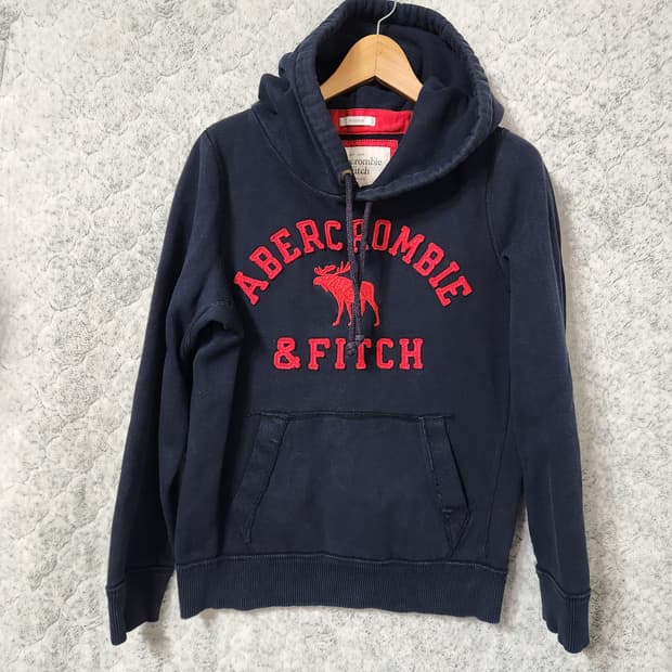 J442 [M] 아베크롬비 남빨 공용 후드티
