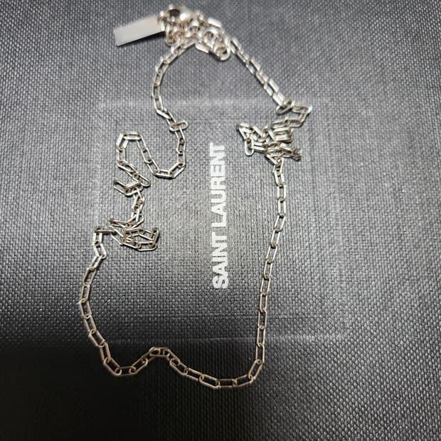 생로랑 클립 체인 목걸이 유니섹스