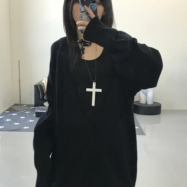 Y’s Yohji Yamamoto Deep V-Neck Knit