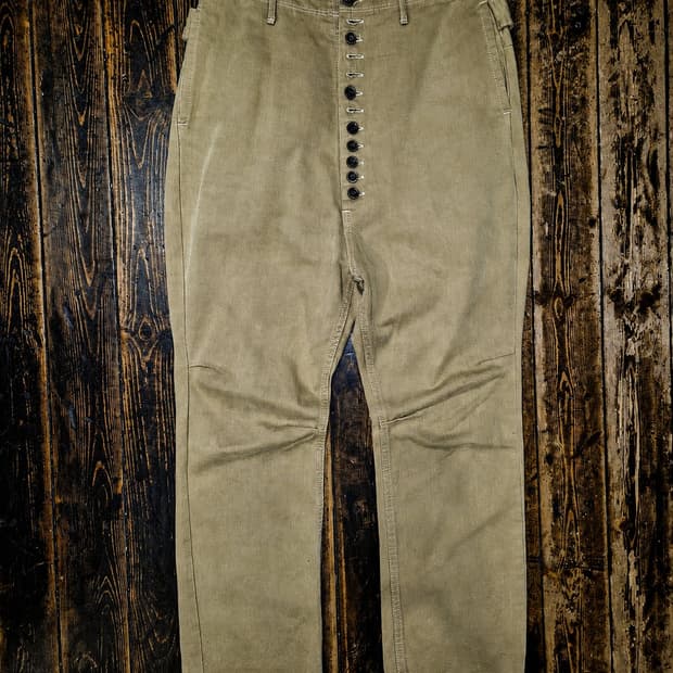 KAPITAL Button Fly Belted Pants