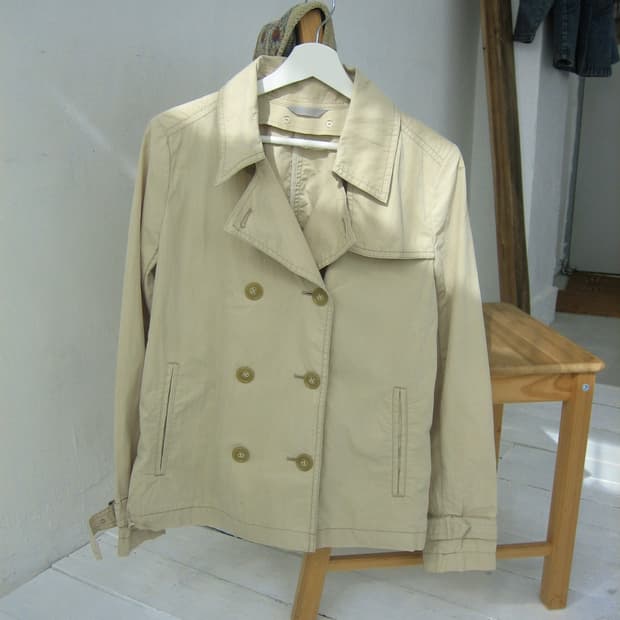 [ALCALI] Double Botton Half French Coat