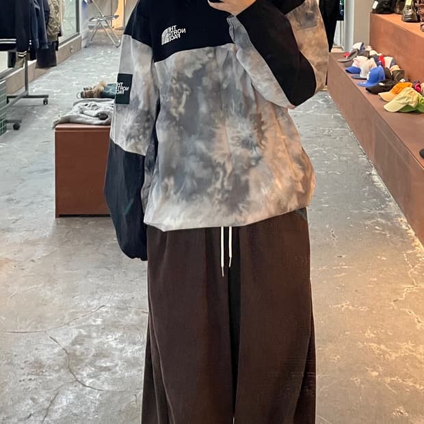 노스페이스 블랙 알바니 크루넥 바람막이 H837