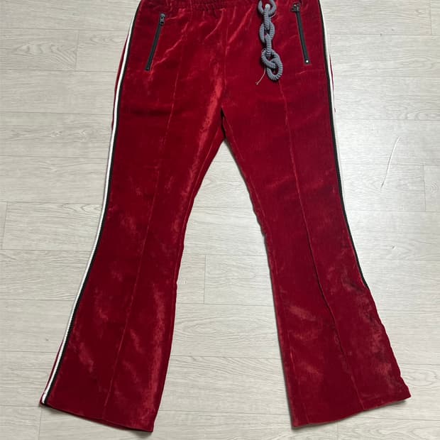 anchovi 플레어 벨벳 팬츠