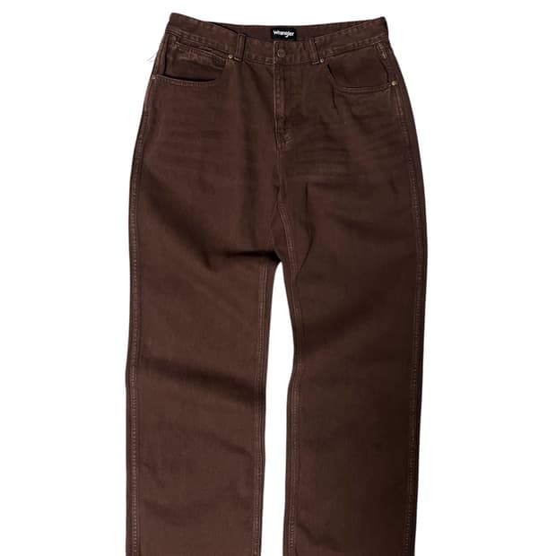 (새상품)랭글러 Wrangler 브라운 데님 팬츠 32