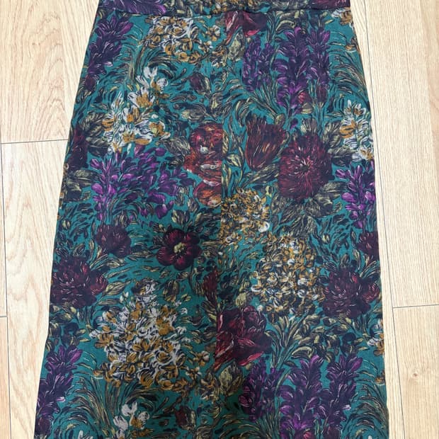 빈티지 플로랄 스커트