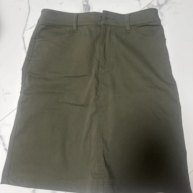 빈티지 카고 미디스커트 카키 free