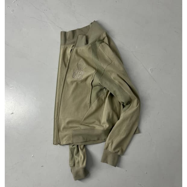 플라스틱프로덕트 카키 집업 s